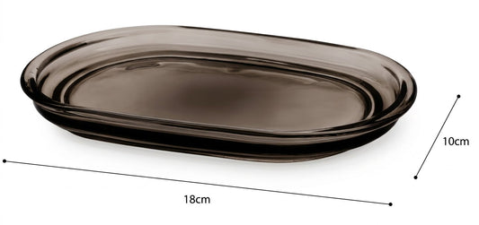Glass Tray Holder Taupe
