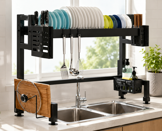 Over Sink Drying Rack Black