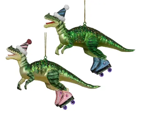 Dinosaur Glass Asst Green