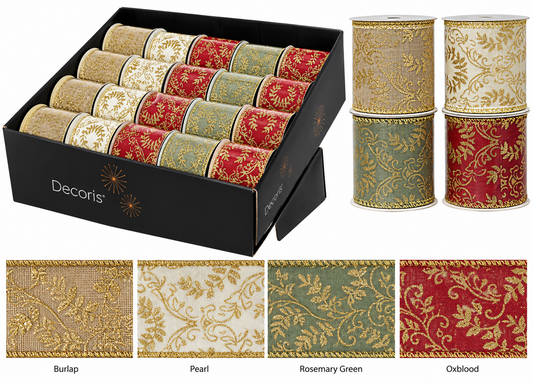 Ribbon Burlap wGold