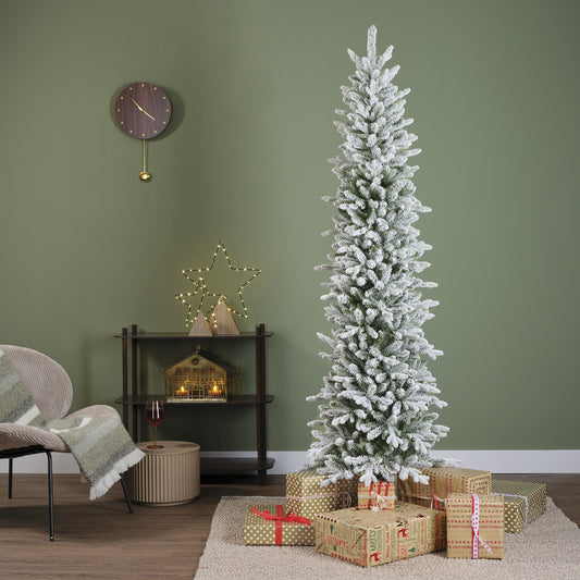 Slim Snowy Christmas Tree 691T 5ft