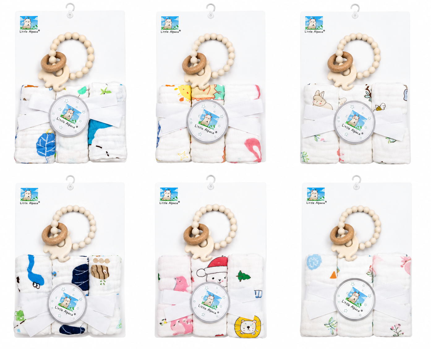 Baby Washcloth Teether Gift Set Asst.