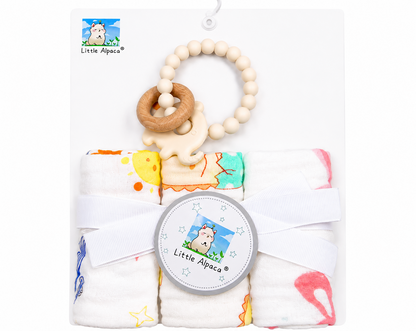Baby Washcloth Teether Gift Set Asst.