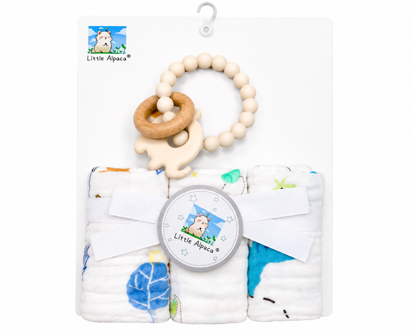 Baby Washcloth Teether Gift Set Asst.
