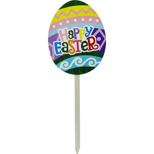 Yard Sign Egg Happy Easter 33cm