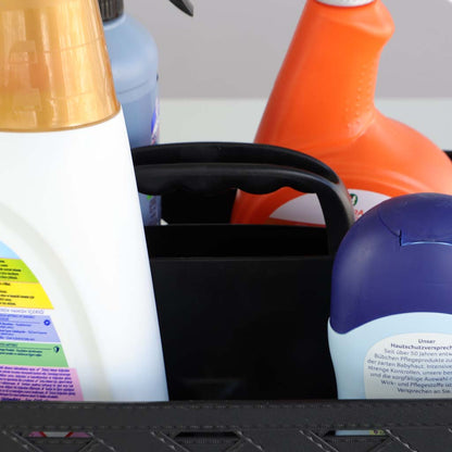 DB Lth Text Basket w Hndl 7lt