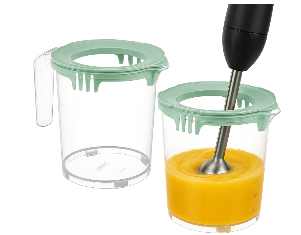 Mixing Bowl w/Splash Guard Lid 1600ml