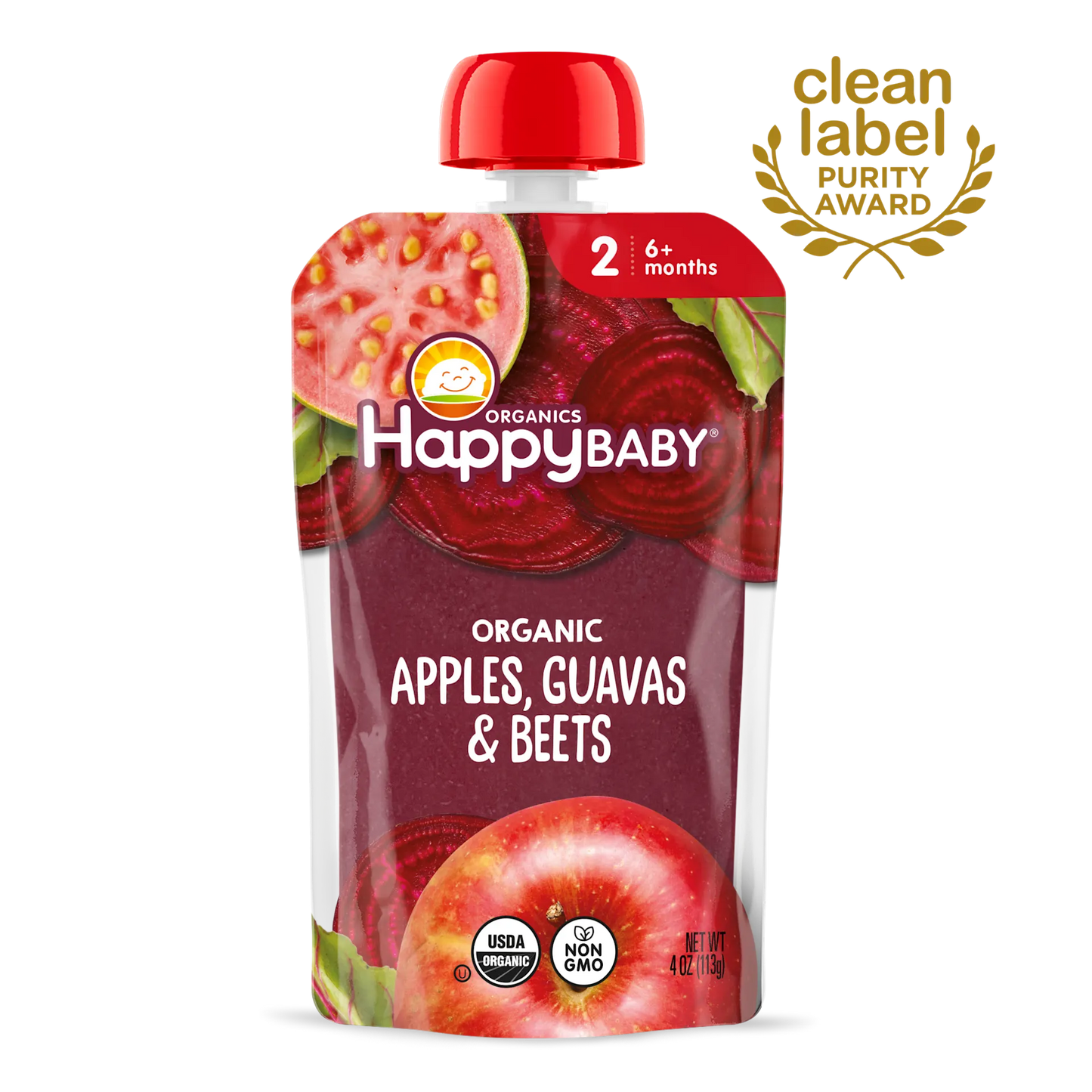 OHB CC App Guava Beet 4oz Pch Stg2 6mth+