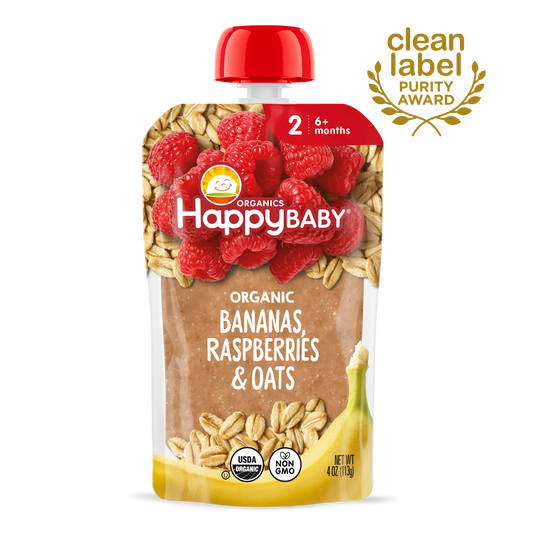 OHB CC Ban Rasp Oats 4oz Pch Stg2 6mths+
