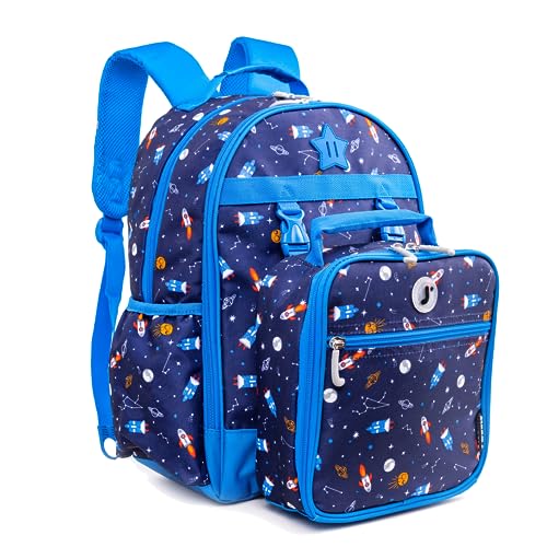 J World Duet Backpack+Lunch Bag Set Spaceship 16in