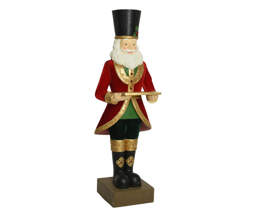 Antique Santa Polyresin 5ft
