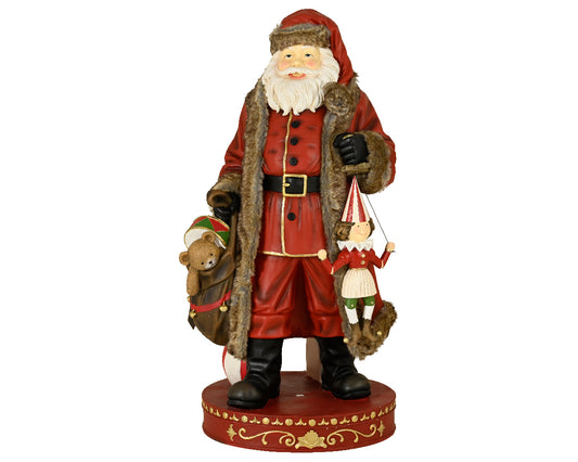 Santa Polyresin wdoll 5ft