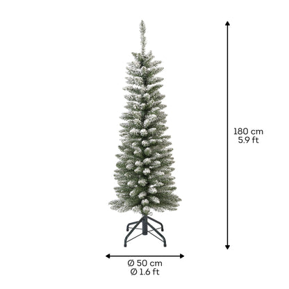 Snowy Pencil Pine Grn/Wht 6ft