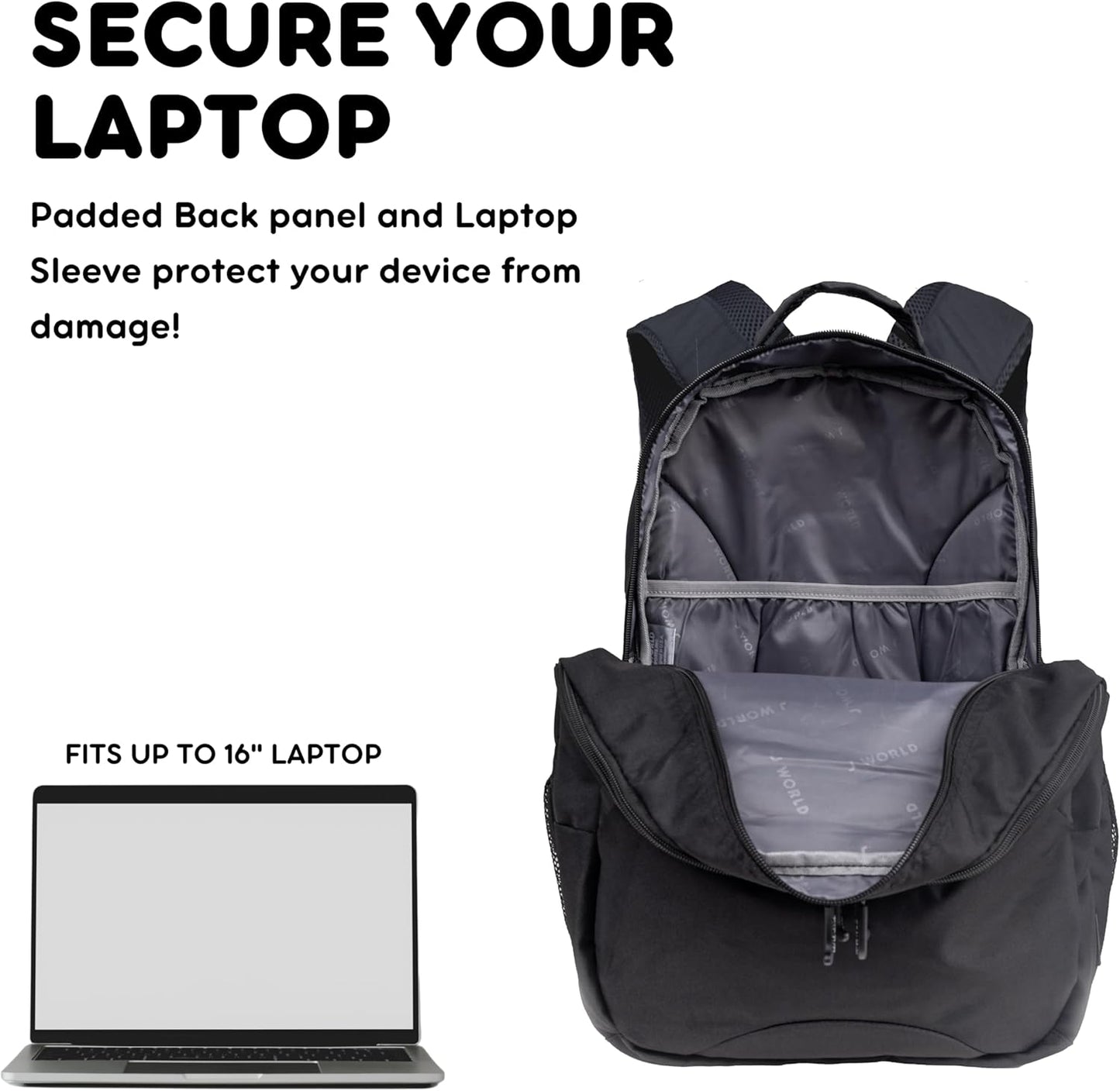 Cornelia Laptop Backpack Black