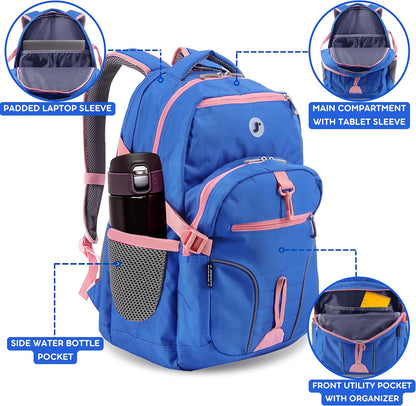 Atom Laptop Backpack Navy/Pink