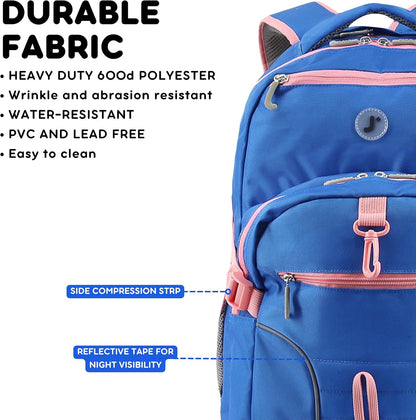 Atom Laptop Backpack Navy/Pink