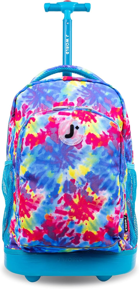 Sunny Trolley Backpack Tie Dye 17in