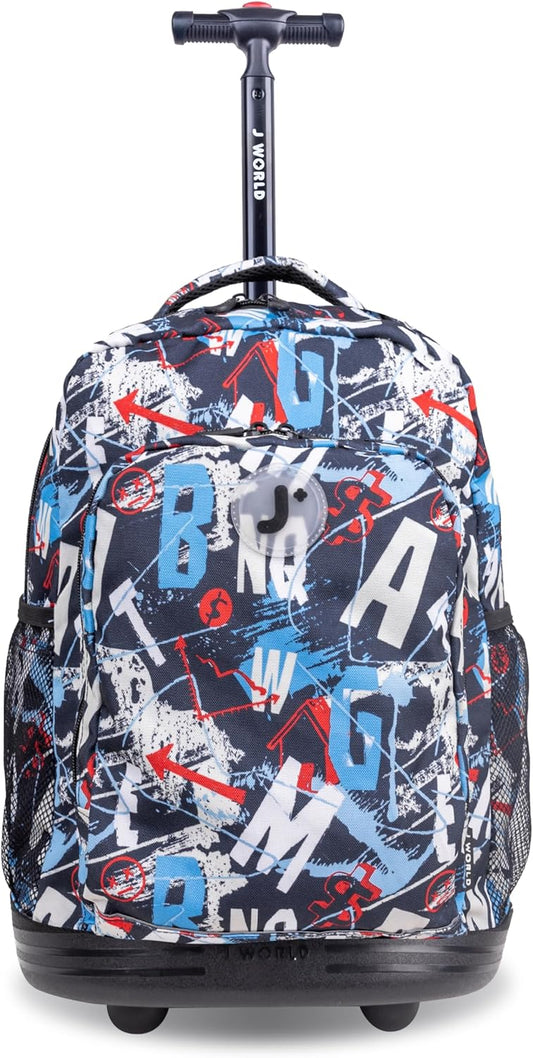 Sunny Trolley Backpack Graffiti 17in