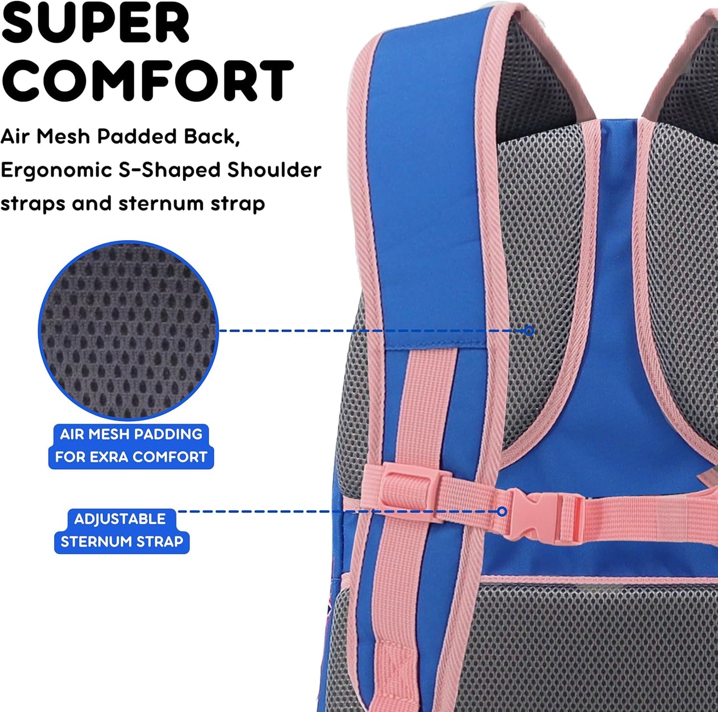 Atom Laptop Backpack Navy/Pink