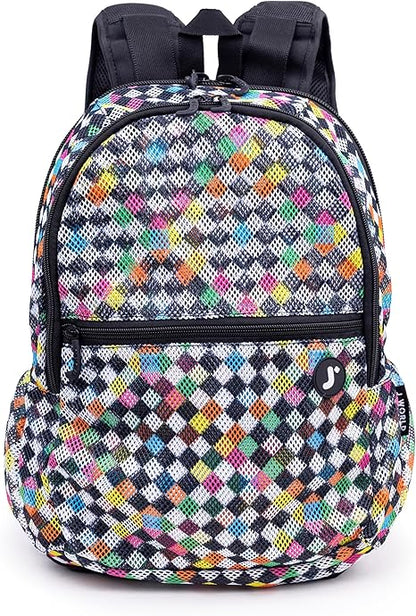 Mesh Backpack Checkers 18in