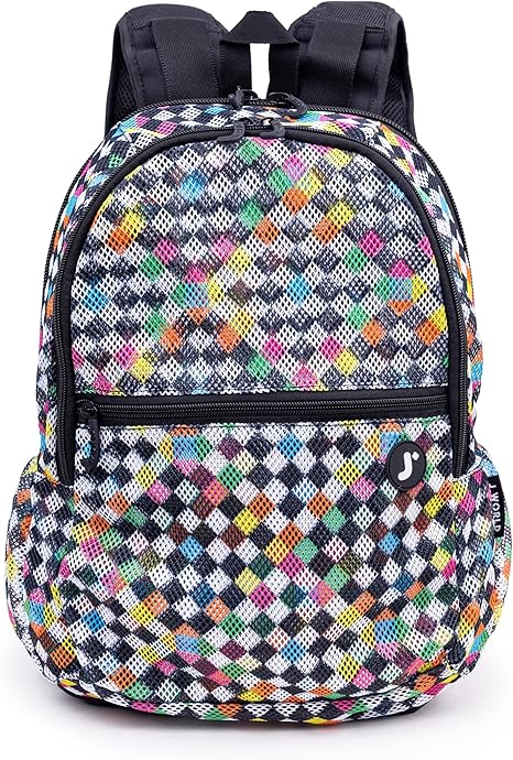 Mesh Backpack Checkers 18in