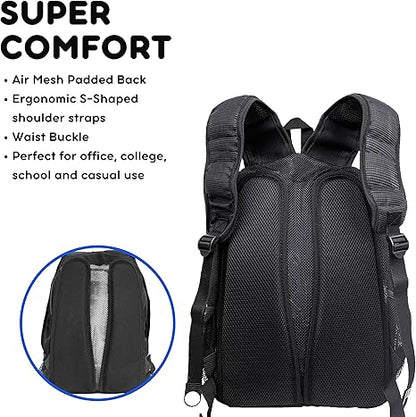 J World Mesh Backpack Black 18in