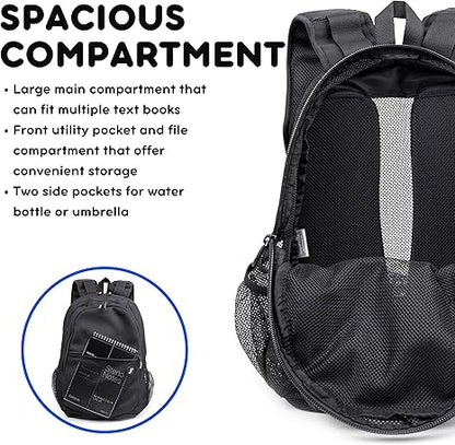 J World Mesh Backpack Black 18in