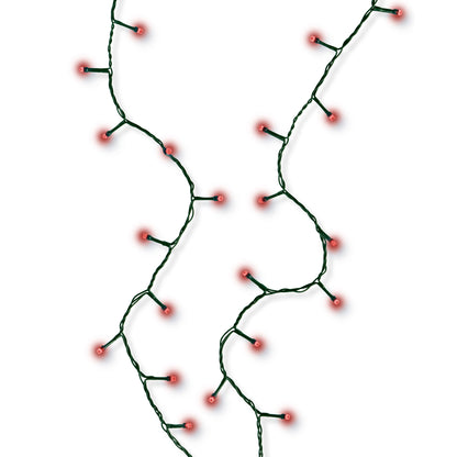 Budget String 100 LED Light Red