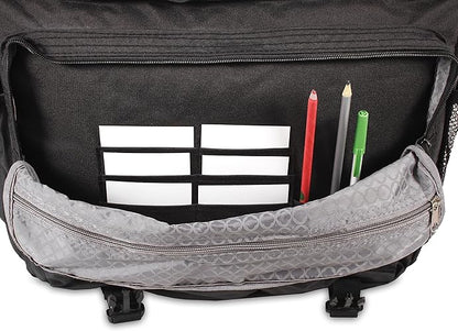 J World Thomas Laptop Messenger Bag Black 12in