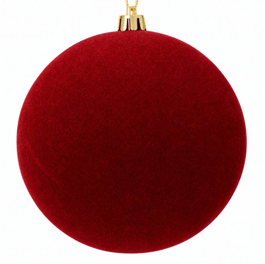 Bauble Shtprf Velvet Ox 8cm
