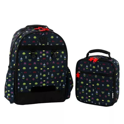 J World Duet Kids Backpack+Lunch Bag Set Game 16in
