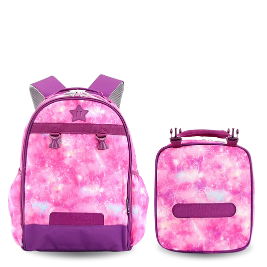 J World Duet Backpack+Lunch Bag Set Galaxy 16in