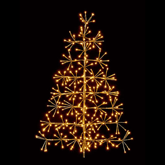 Prem LED Gld Tree S/Burst 3ft