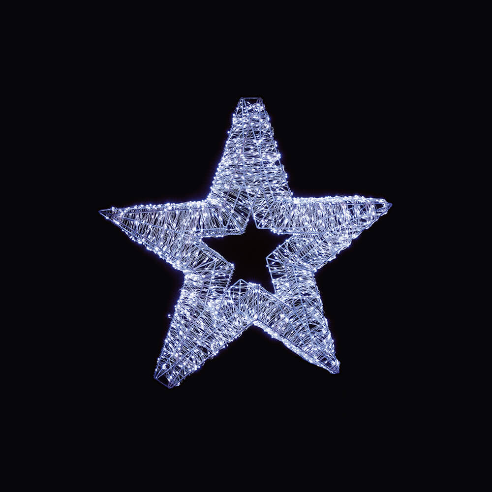 Prem LED Silver Star 60 cm