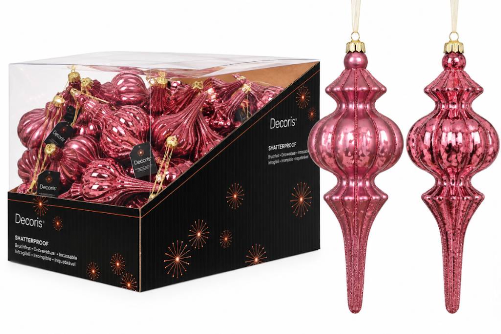 Ornament Shtprf Dark Rose