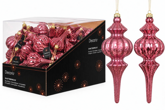 Ornament Shtprf Dark Rose