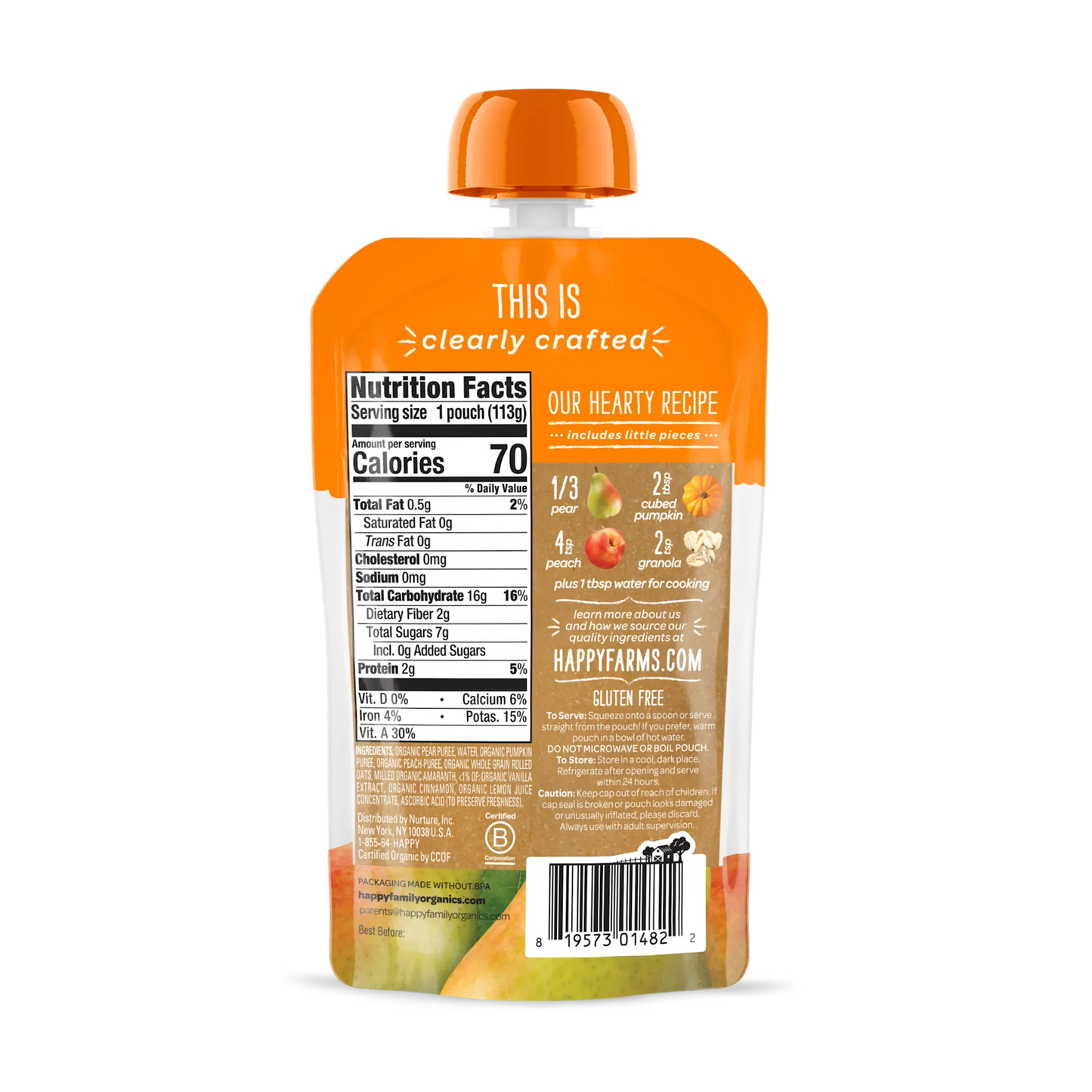 OHB CC Pear Pump Pch Gran 4oz Pch Stg2 6mths+