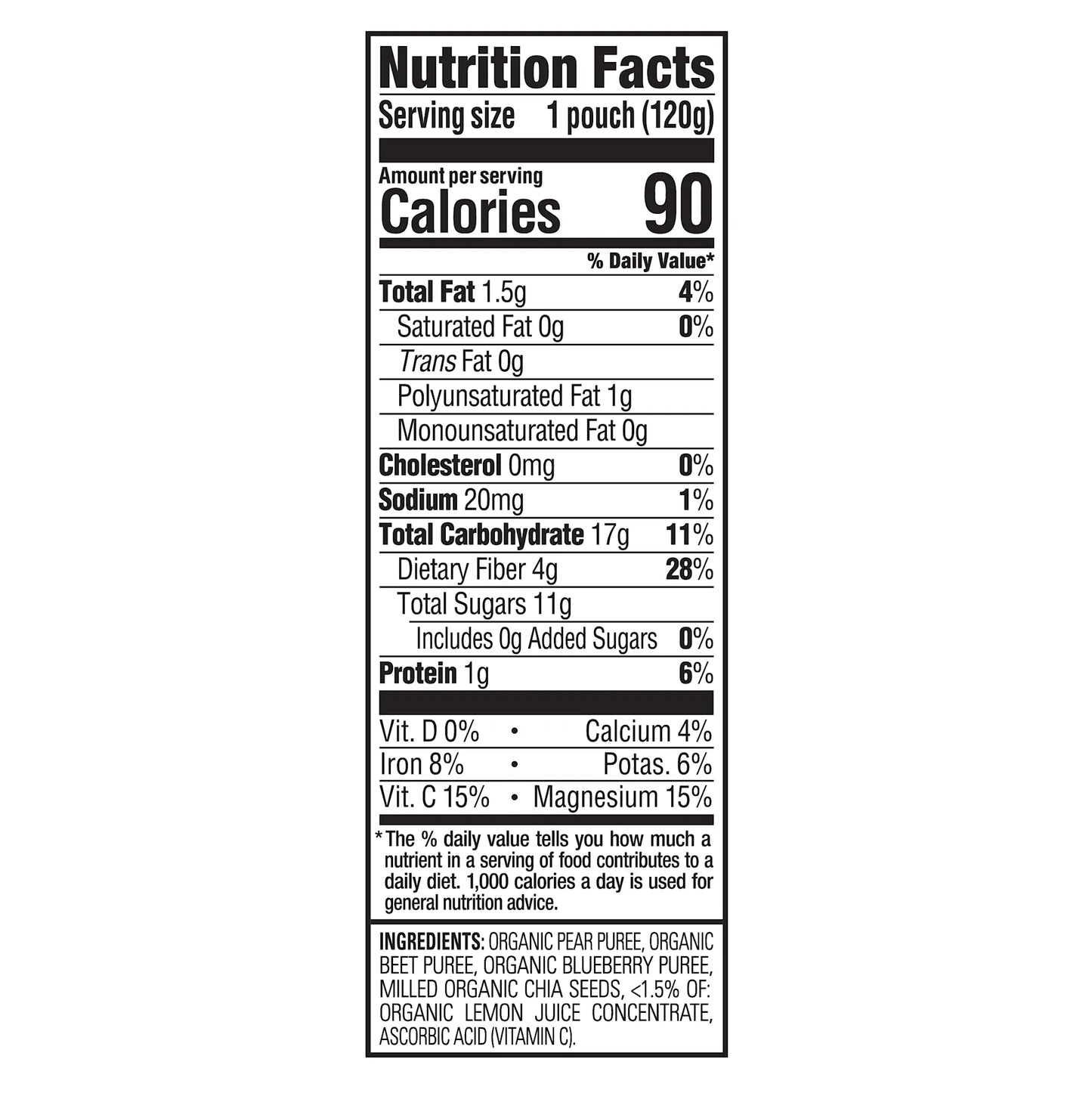 OHT SprFds Pear Beet Bbry 4.22oz Pch Stg4 2yrs+