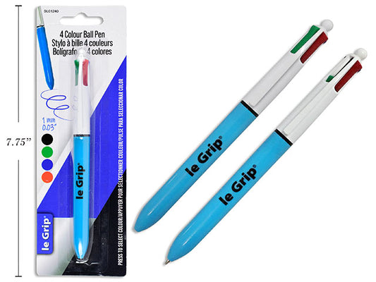 Pen Ball 1.0mm 4 Asst