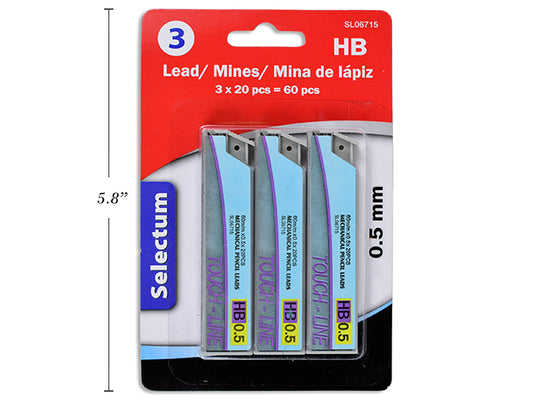 HB Leads 0.5mm 3x20pc