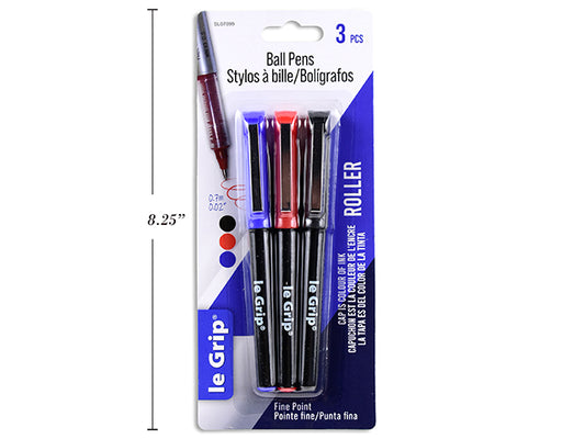 le Grip Roller Pen Metal Clip 3pc