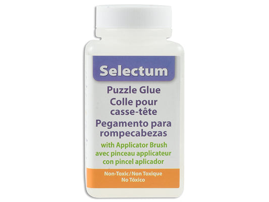 Clear Puzzle Glue wApp Brush 4oz
