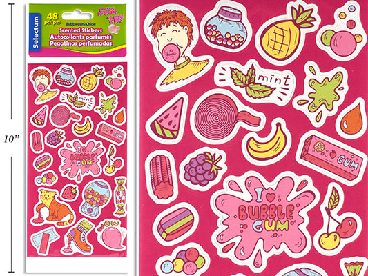 BubbleGum Scented Sticker 48pc
