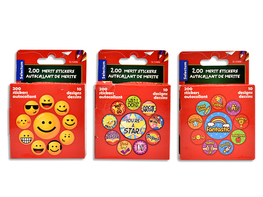 Teachers Merit Stickers 200ct