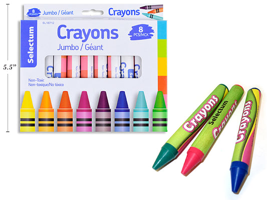 Jumbo Crayons 8pc