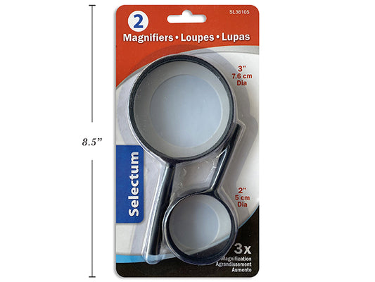 Magnifying Glass Set 2in/3in