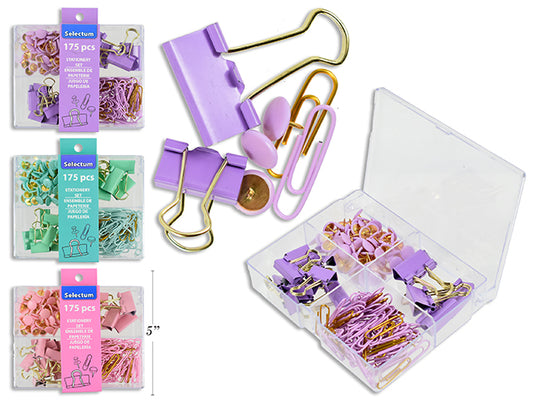 Stationery Set 175pc Bx Col Cd