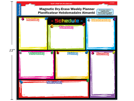 Sel Magnetic Dry Erase Wkly Planner