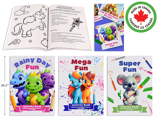 Activity Book Assorted Themes