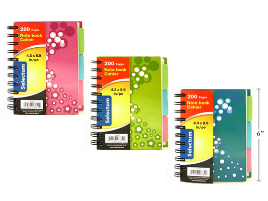 Sel Spiral P/Book Bubb Dsgn 200pgs Asst